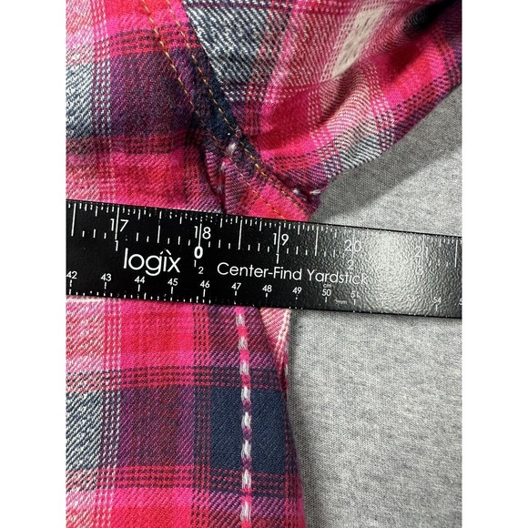 Ivy Jane Plaid Pearl‎ Snap Pink Long Sleeve NWT Small Western - Picture 5 of 5